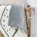 Set lenjerie patut bebe 7 piese White Stars (3)